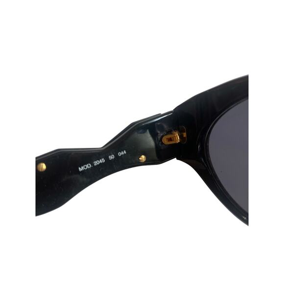 Vintage 80s LE CLUB Actif Sunglasses Black Gold Silver RARE CHUNKY RETRO SLEAZE - Picture 6 of 8